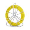 VEVOR Fish Tape Fiberglass, 492 ft, 5/16 in, Duct Rodder Fishtape Wire Puller, Cable Running Rod with Steel Reel Stand, 3 Pulling Heads