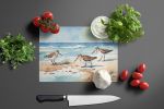 Sandpipers Hunting Glass Cutting Board Decorative Tempered Glass Kitchen Cutting and Serving Board Large Size Chopping Board