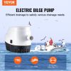 VEVOR Bilge Pump, 750GPH 12V Automatic Submersible Boat Bilge Water Pump with Float Switch, 0.7" Outlet Diameter, Small Boat Bilge Pump