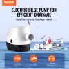 VEVOR Bilge Pump, 1100GPH 12V Automatic Submersible Boat Bilge Water Pump with Float Switch, 1.1" Outlet Diameter, Small Boat Bilge Pump