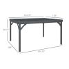 Wood Gazebo (Swiship-Ship)(Prohibited by WalMart)Original 31560469