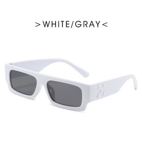 New Black/white Rectangle Sunglasses Man Driving Shades Male Sun Glasses Brand Designer Fishing Travel Vintage Oculos De Sol (Lenses Color: white, Frame Color: As Picture)