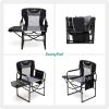 Camping Directors Chair, Heavy Duty,Oversized Portable Folding Chair with Side Table, Pocket for Beach, Fishing,Trip,Picnic,Lawn