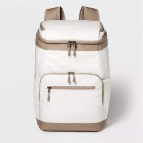 Soft Sided 18qt Backpack Cooler (Color: Tan)