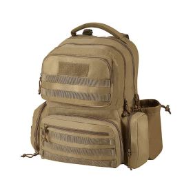 Tactical Gun Range Bag with Lockable Zipper for Outdoor Hunting (Type: Storage Bag, Color: brown)